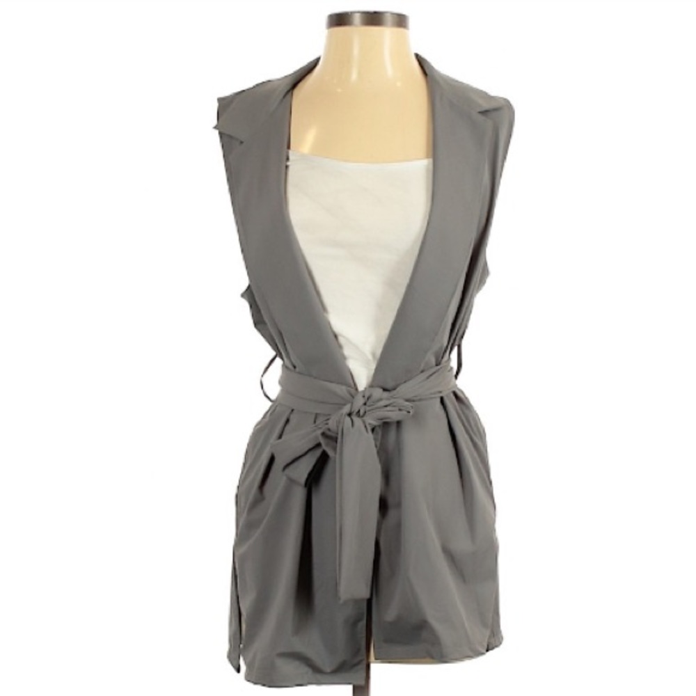 ADAY It’s a Wrap Vest • Stone Gray • XS - S